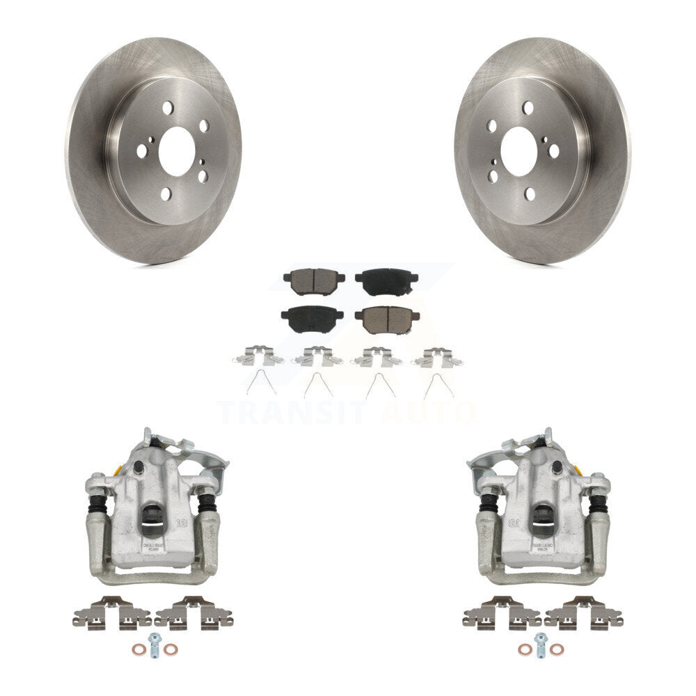 Kit de rotors d'étrier de frein à disque arrière et de plaquettes en céramique pour Toyota Prius enfichable