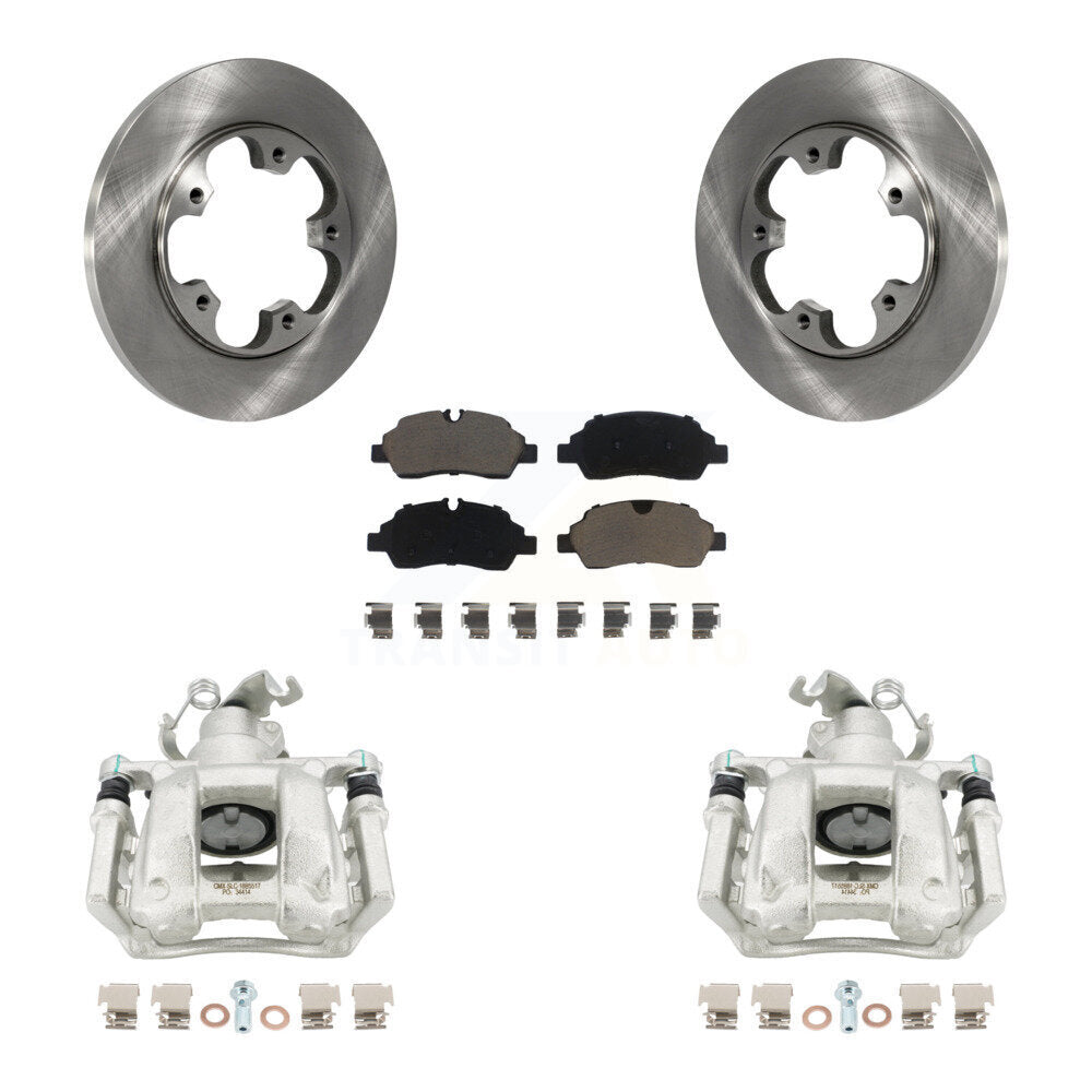Kit de rotor d'étrier de frein arrière et de plaquettes en céramique pour Ford Transit-250 Transit-150 H