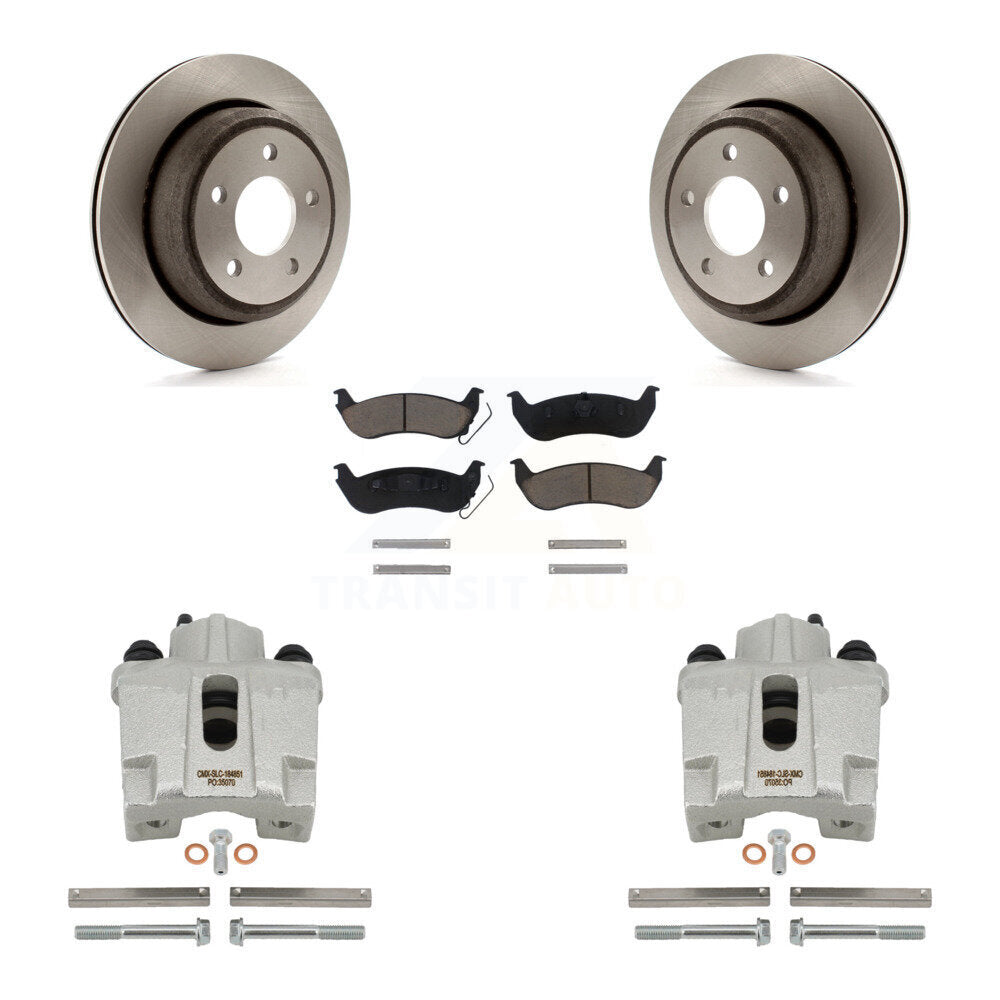Kit de rotors d'étrier de frein à disque arrière et de plaquettes en céramique pour Ford Ranger 2010-2011