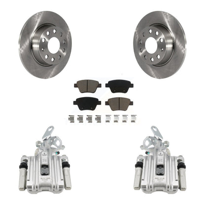 Kit de Rotor d'étrier de frein à disque arrière et de plaquettes en céramique, pour Volkswagen Jetta Beetle Gol