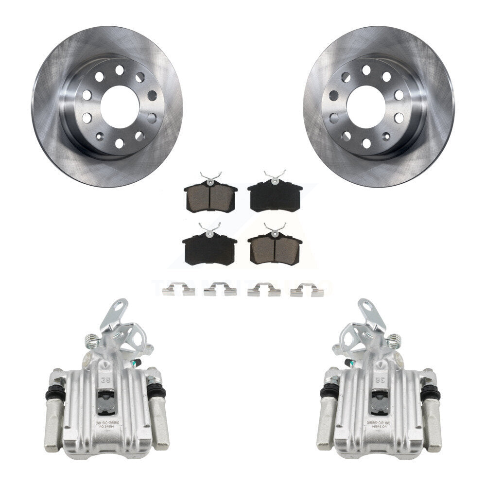 Kit de Rotor d'étrier de frein arrière et de plaquettes en céramique, pour Volkswagen Jetta Beetle Audi A