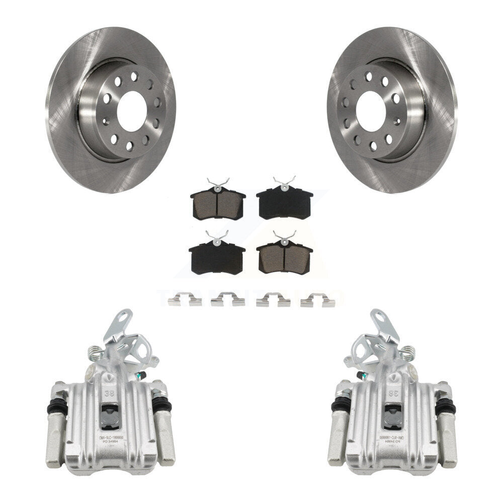 Rotor d'étrier de frein arrière et Kit de plaquettes en céramique pour moteur Audi A3 DIESEL 2010 – 2013
