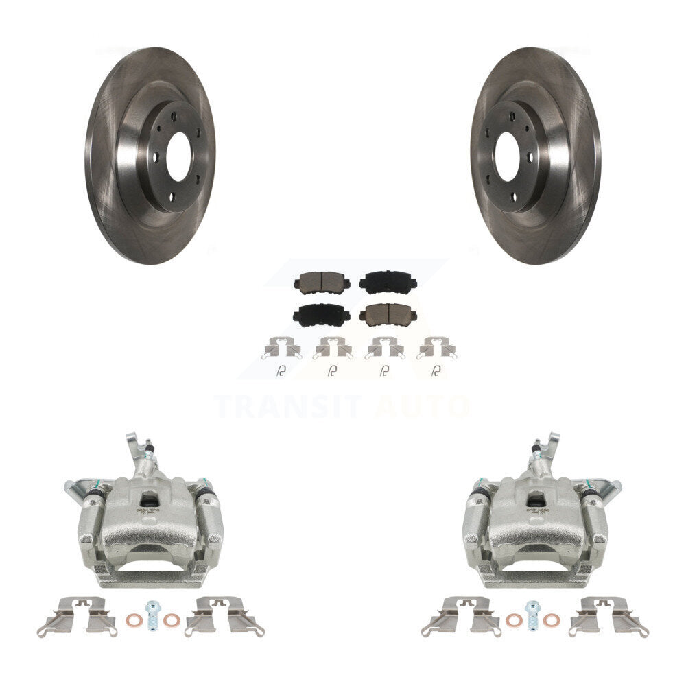 Kit de rotors d'étrier de frein à disque arrière et de plaquettes en céramique pour Mazda CX-5 2013-2015