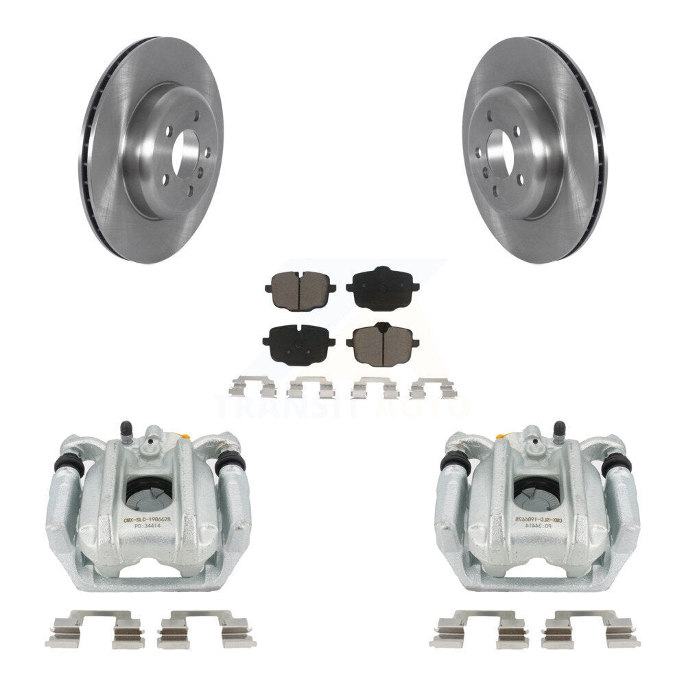 Kit de rotors d'étrier de frein à disque arrière et de plaquettes en céramique pour BMW 535i Seda 2011 – 2013