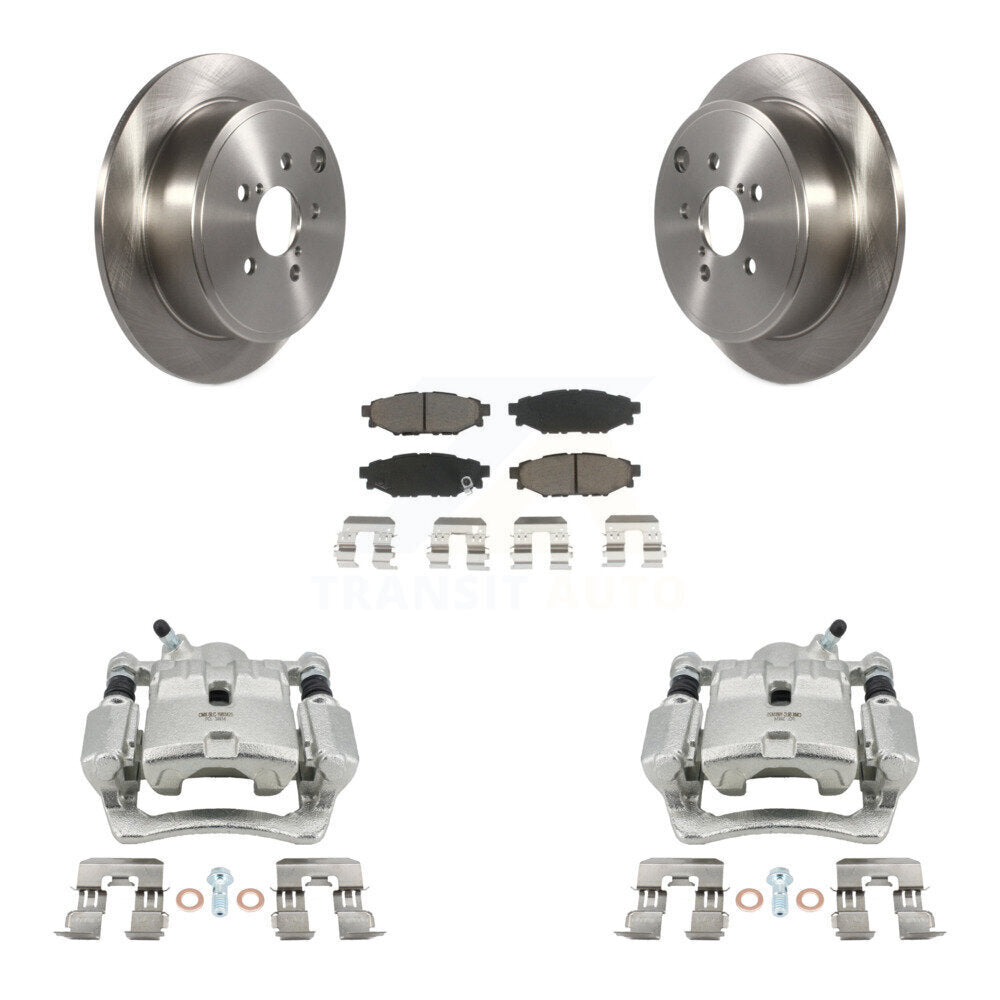 Kit de rotors d'étrier de frein à disque arrière et de plaquettes en céramique pour Subaru WRX KC8-100597C