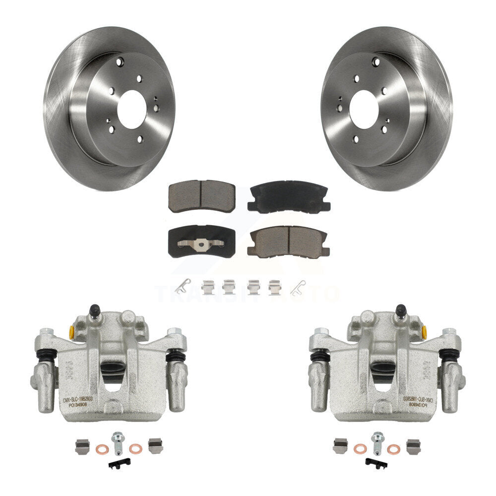 Kit de rotors d'étrier de frein à disque arrière et de plaquettes en céramique pour Mitsubishi Endeavour