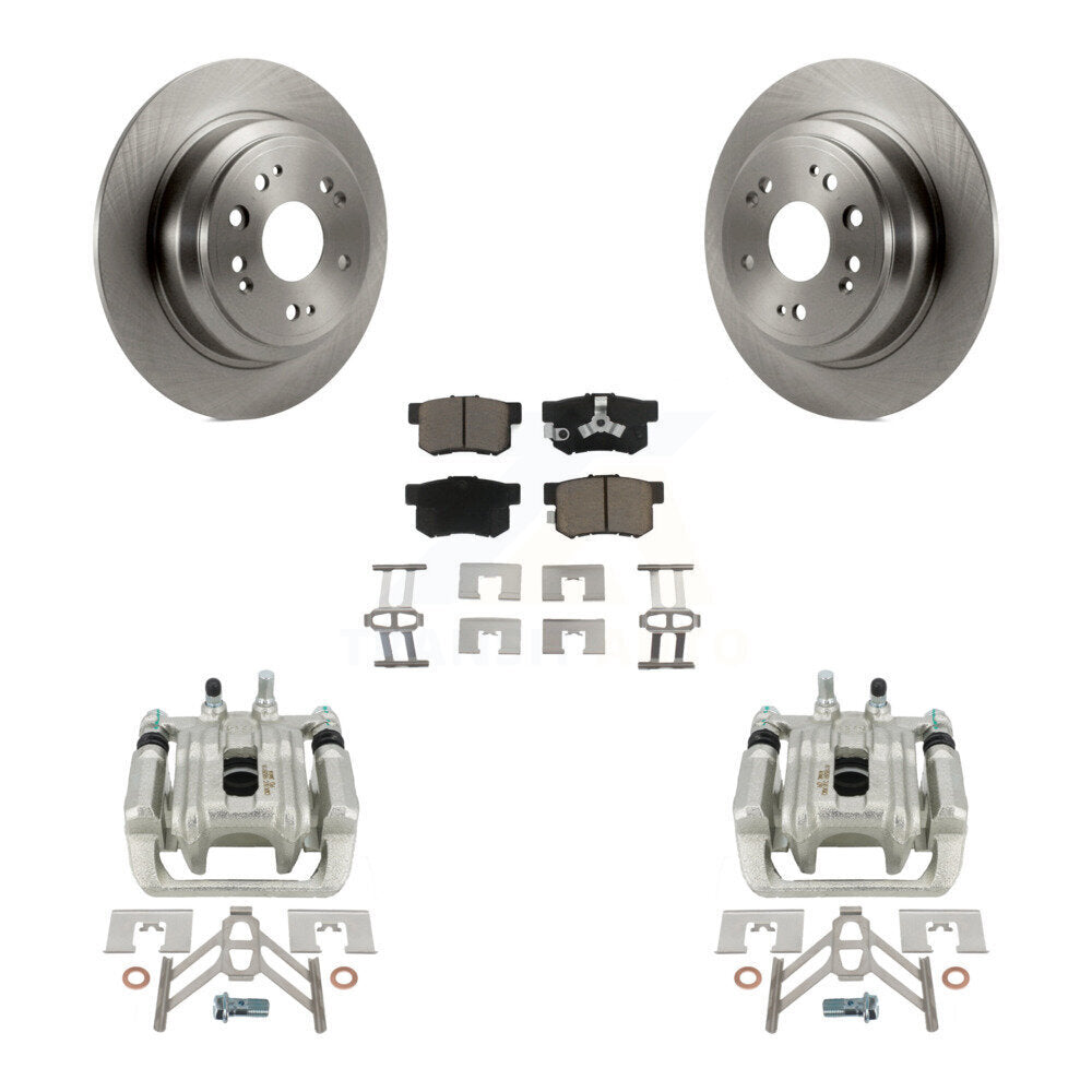 Rotors d'étrier de frein arrière et Kit de plaquettes en céramique pour Honda Accord Crosstou 2010 – 2011