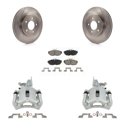 Kit de rotors d'étrier de frein à disque arrière et de plaquettes en céramique pour Ford Mustang KC8-100618