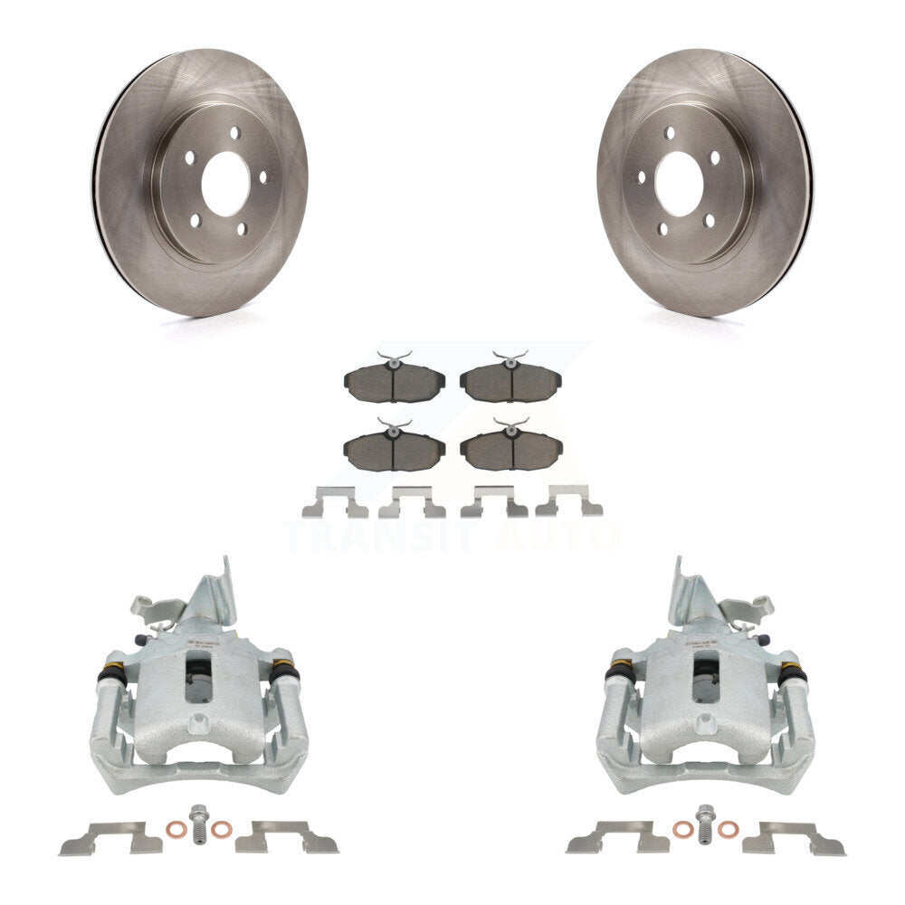 Kit de rotors d'étrier de frein à disque arrière et de plaquettes en céramique pour Ford Mustang KC8-100619