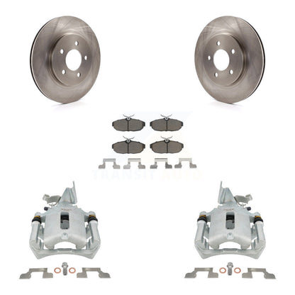 Kit de rotors d'étrier de frein à disque arrière et de plaquettes en céramique pour Ford Mustang KC8-100619