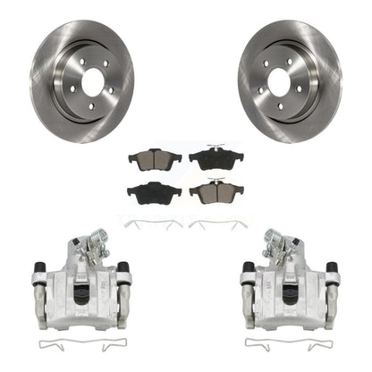 Kit de rotors d'étrier de frein à disque arrière et de plaquettes en céramique pour Volvo S40 C30 V50 C70
