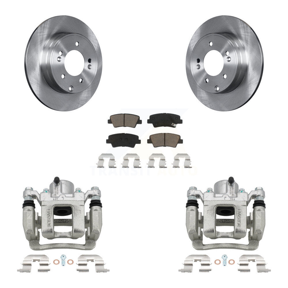 Rotors d'étrier de frein à disque arrière et Kit de plaquettes en céramique pour Hyundai Sonata Kia Optim