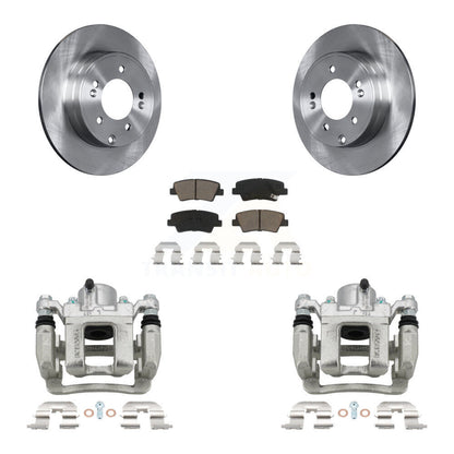 Rotors d'étrier de frein à disque arrière et Kit de plaquettes en céramique pour Hyundai Sonata Kia Optim