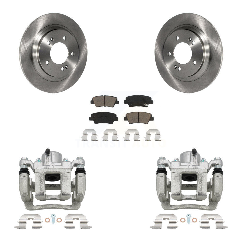 Kit de rotors d'étrier de frein à disque arrière et de plaquettes en céramique pour Hyundai Sonata