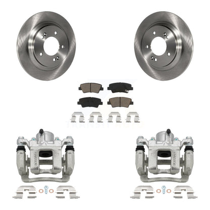 Kit de rotors d'étrier de frein à disque arrière et de plaquettes en céramique pour Hyundai Sonata