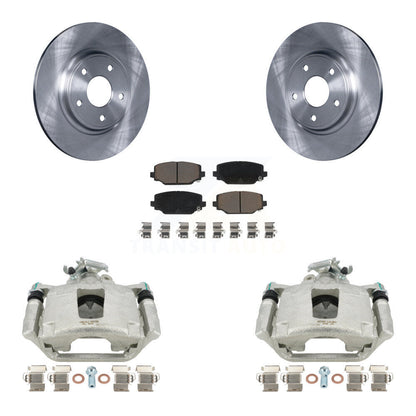 Kit de rotors d'étrier de frein à disque arrière et de plaquettes en céramique pour Dodge Grand Caravan