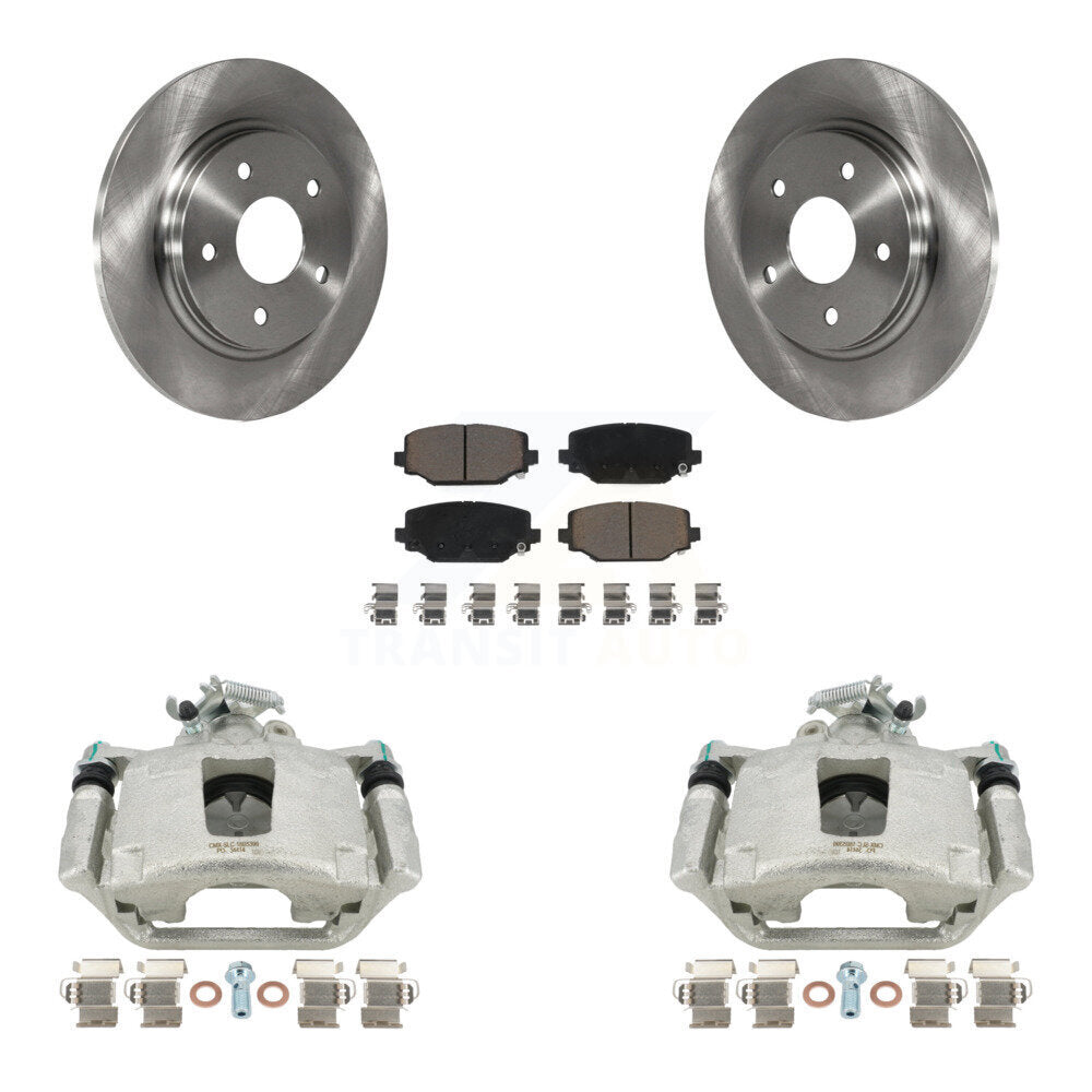 Kit de rotors d'étrier de frein à disque arrière et de plaquettes en céramique pour Dodge Grand Caravan