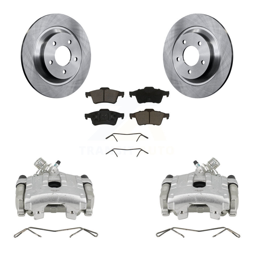 Kit de rotors d'étrier de frein à disque arrière et de plaquettes en céramique pour Mazda 5 à 02 06 2006