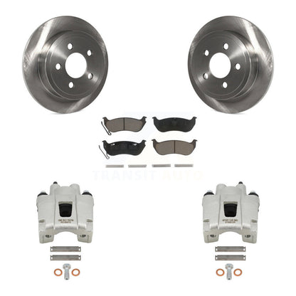Kit de rotors d'étrier de frein à disque arrière et de plaquettes en céramique pour Jeep Liberty Wrangler T