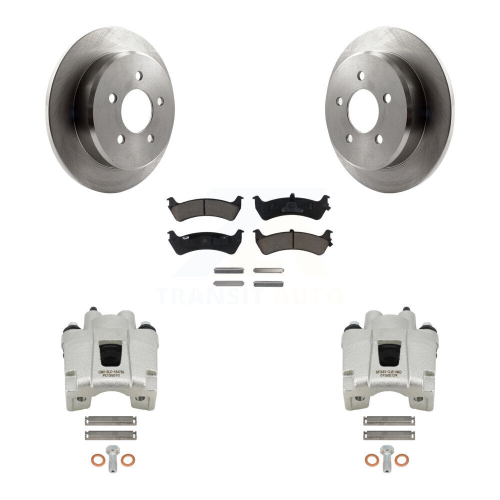Kit de rotor d'étrier de frein arrière et de plaquettes en céramique pour Mercury Mountaineer à partir de 01 02