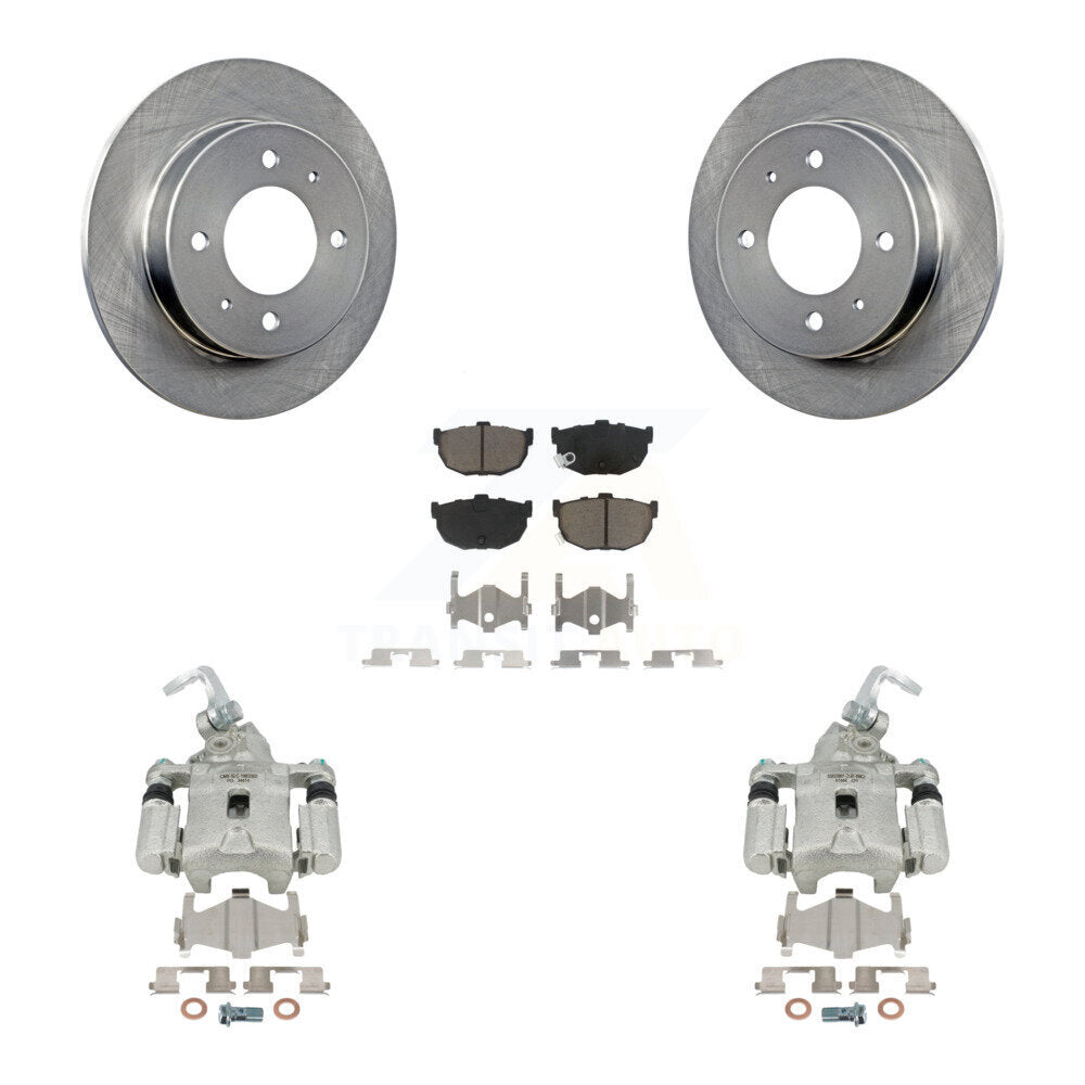 Rotors d'étrier de frein arrière et Kit de plaquettes en céramique pour frein arrière à disque Hyundai Elantra