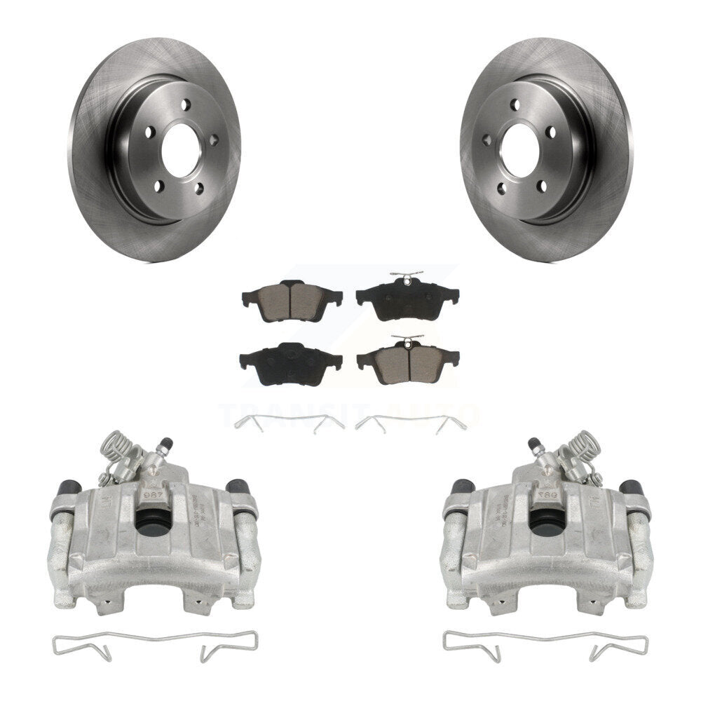 Kit de rotors d'étrier de frein à disque arrière et de plaquettes en céramique pour Ford Focus KC8-100649C
