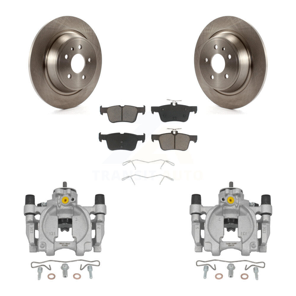 Kit de rotors d'étrier de frein à disque arrière et de plaquettes en céramique pour Lincoln Continental