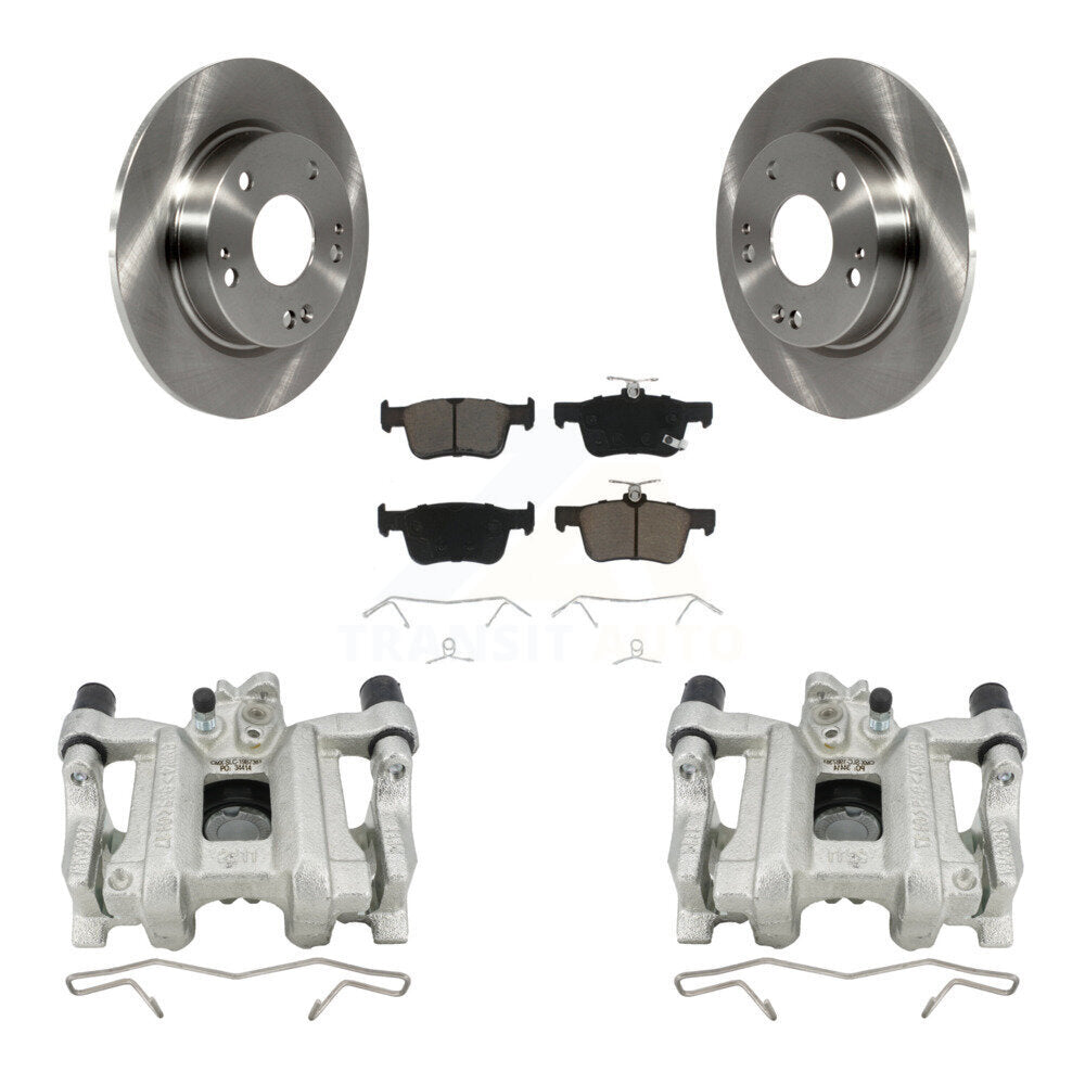 Kit de rotors d'étrier de frein à disque arrière et de plaquettes en céramique pour Honda Civic KC8-100669C