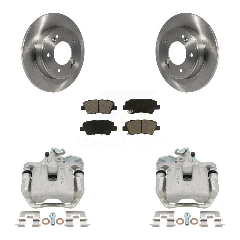 Kit de rotors d'étrier de frein à disque arrière et de plaquettes en céramique pour Kia Soul 2017-2018