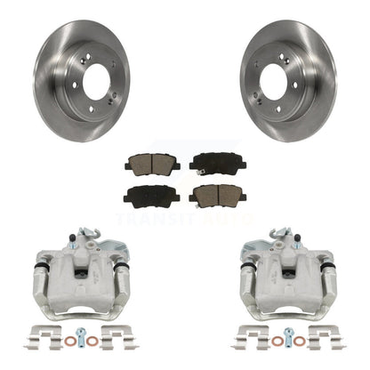 Kit de rotors d'étrier de frein à disque arrière et de plaquettes en céramique pour Kia Soul 2017-2018