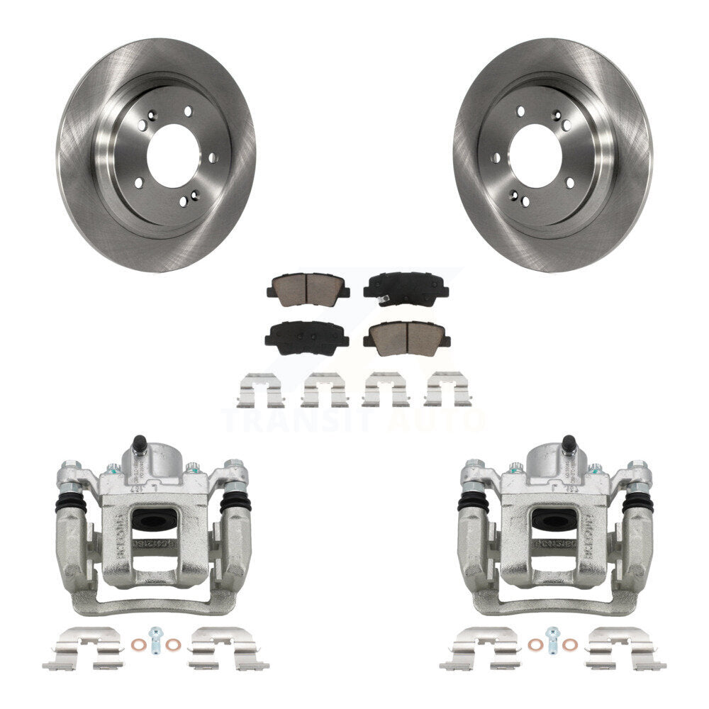 Kit de rotors d'étrier de frein à disque arrière et de plaquettes en céramique pour Kia Optima 2013 2,4 l