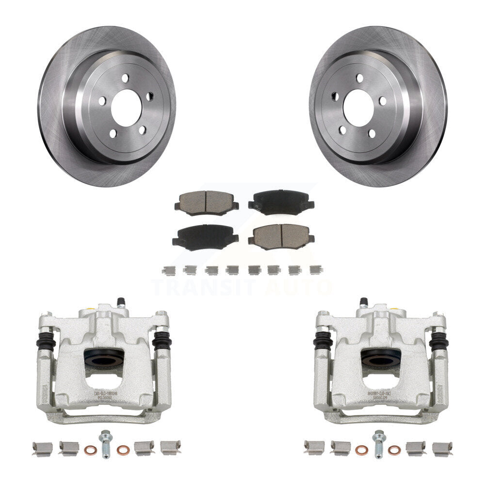 Kit de rotors d'étrier de frein à disque arrière et de plaquettes en céramique pour Jeep Liberty Dodge Nitr