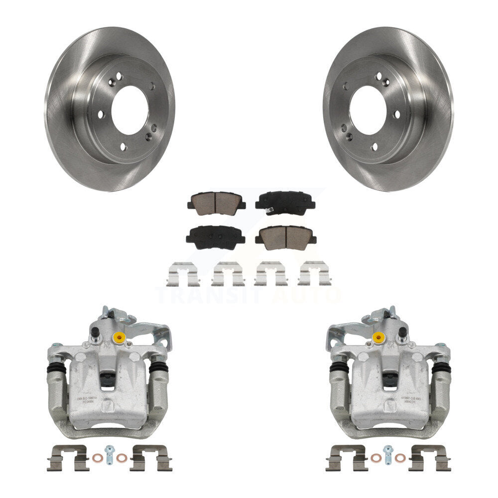 Kit de plaquettes de frein en céramique, Rotor d'étrier de frein arrière, pour Kia Hyundai Forte Elantra GT Forte