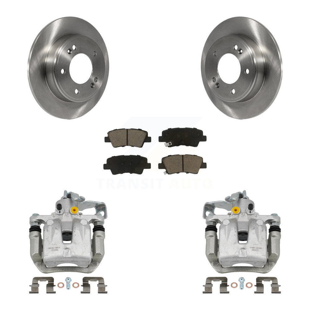 Rotors d'étrier de frein à disque arrière et Kit de plaquettes en céramique pour Hyundai Veloster Elantra G