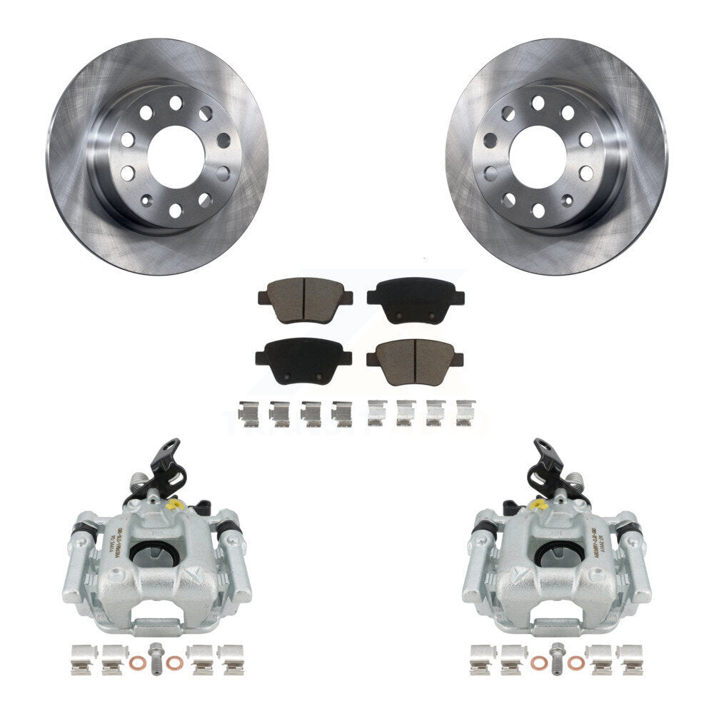 Kit de Rotor d'étrier de frein à disque arrière et de plaquettes en céramique, pour Volkswagen Audi A3 Eos GT