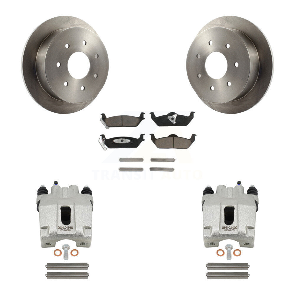 Kit de rotors d'étrier de frein à disque arrière et de plaquettes en céramique pour Ford F-150 KC8-100695C