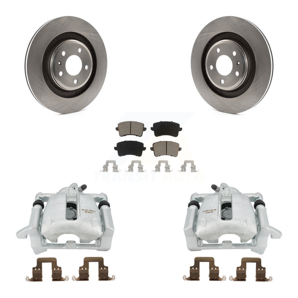 Kit de rotors d'étrier de frein à disque arrière et de plaquettes en céramique pour Audi A4 Quattro