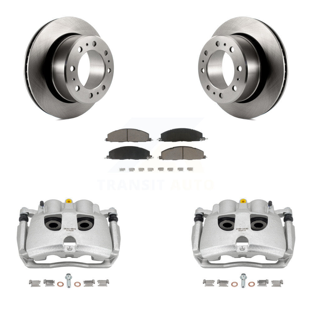 Kit de rotors d'étrier de frein à disque arrière et de plaquettes en céramique pour Ram 3500 2500 Dodge