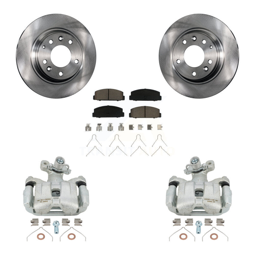 Kit de rotors d'étrier de frein à disque arrière et de plaquettes en céramique pour Mazda 6 2003-2005