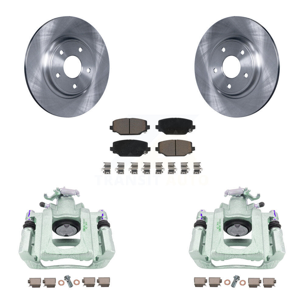 Kit de rotors d'étrier de frein à disque arrière et de plaquettes en céramique pour Ram C/V KC8-100707C