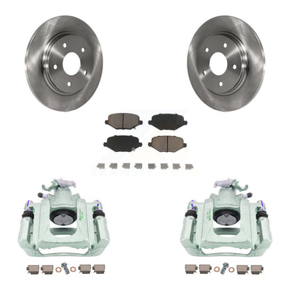 Kit de rotors d'étrier de frein à disque arrière et de plaquettes en céramique pour Ram C/V KC8-100708C