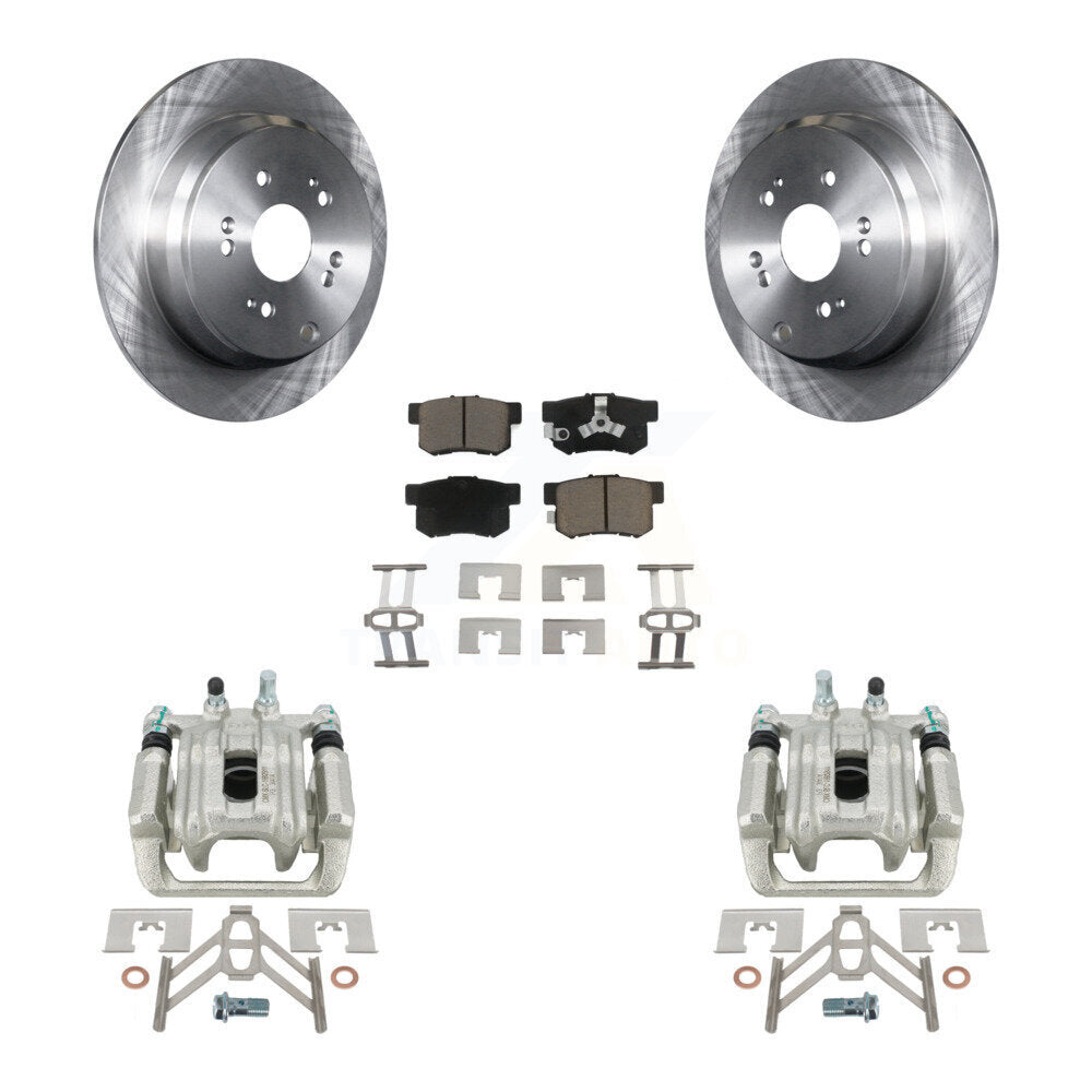 Kit de rotors d'étrier de frein à disque arrière et de plaquettes en céramique pour Honda CR-V 2005-2006