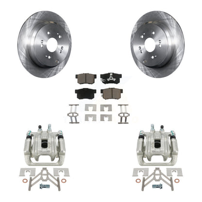 Kit de rotors d'étrier de frein à disque arrière et de plaquettes en céramique pour Honda CR-V 2005-2006