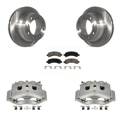 Kit de rotors d'étrier de frein à disque arrière et de plaquettes en céramique pour Chevrolet Express 4500