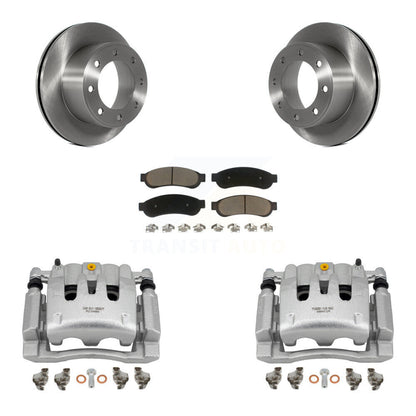 Rotors d'étrier de frein à disque arrière et Kit de plaquettes en céramique pour Ford F-250 Super Duty F-35