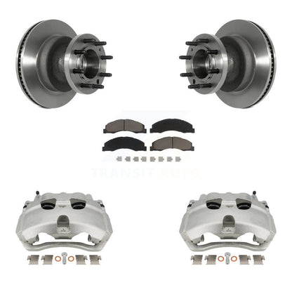 Kit de Rotor d'étrier de frein à disque avant et de plaquettes en céramique, pour Ford E-350 Super Duty E-45
