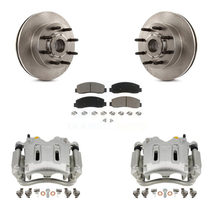 Rotors d'étrier de frein avant et Kit de plaquettes en céramique pour Ford F-350 Super Duty F-250 RW