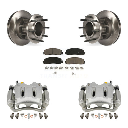 Rotors d'étrier de frein avant et Kit de plaquettes en céramique pour Ford F-250 Super Duty RW 11-12