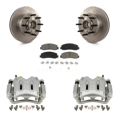 Rotors d'étrier de frein avant et Kit de plaquettes en céramique pour Ford F-250 Super Duty F-350 RW