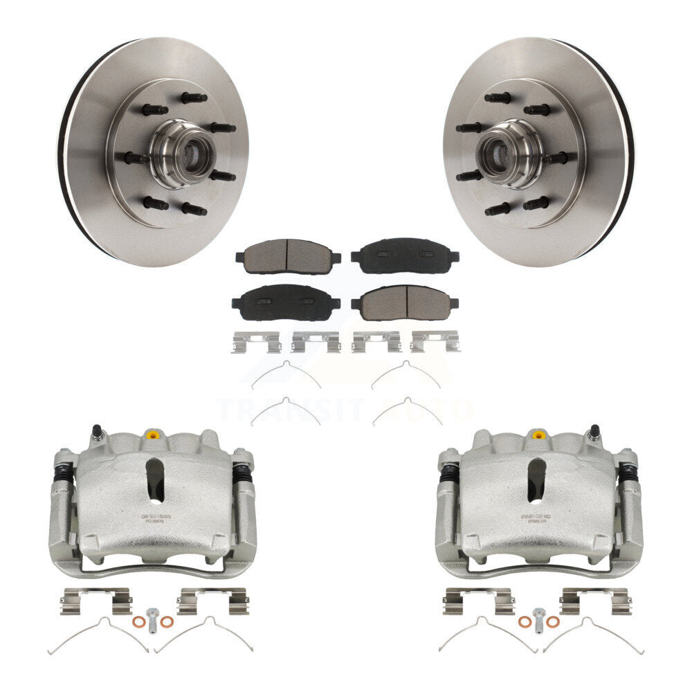 Kit de rotors d'étrier de frein à disque avant et de plaquettes en céramique pour Ford F-150 RWD 2004